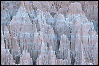 Patterns formed by erosion in the soft bentonite clay, Cathedral Gorge State Park. Nevada, USA ( color)