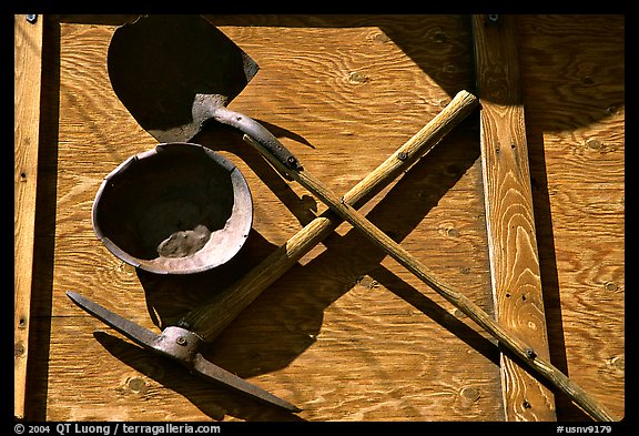 Old mining equipment. Nevada, USA (color)