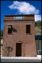 Old brick house, Pioche. Nevada, USA (color)