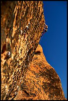 Rock climbers. Red Rock Canyon, Nevada, USA (color)