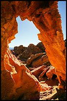 Arch opening, Valley of Fire State Park. Nevada, USA ( color)