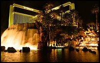 Mirage casino by night. Las Vegas, Nevada, USA ( color)