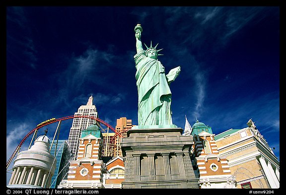 New York New York casino. Las Vegas, Nevada, USA (color)