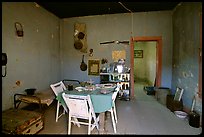 Inside the bottle house, Rhyolite. Nevada, USA