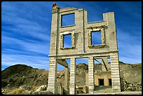 Ruins, Rhyolite ghost town. Nevada, USA (color)