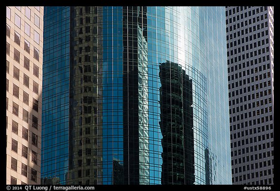 Skyscraper details. Houston, Texas, USA (color)