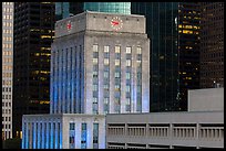 Art deco and modern buildings. Houston, Texas, USA ( color)