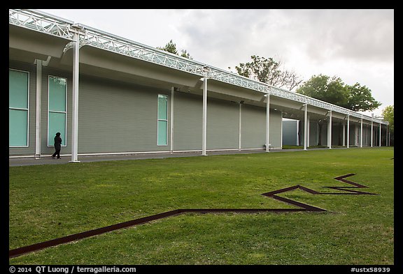 Main Menil Collection building. Houston, Texas, USA (color)