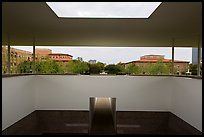 Campus seen from inside Skyspace, Rice University. Houston, Texas, USA ( color)
