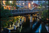 Bridge on Riverwalk. San Antonio, Texas, USA ( color)