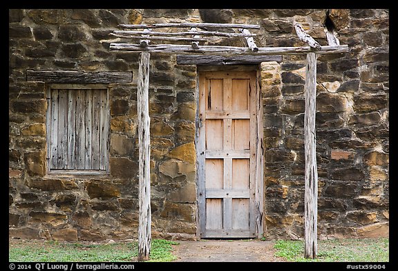 Quarters for the Native Americans, Mission San Jose. San Antonio, Texas, USA