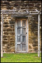 Native American door, Mission San Jose. San Antonio, Texas, USA