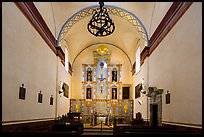 Altar, Mission San Jose church. San Antonio, Texas, USA ( color)