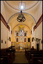 Interior of church, Mission San Jose. San Antonio, Texas, USA