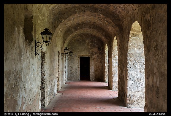 Gallery, Mission Concepcion. San Antonio, Texas, USA