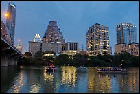 Party on boat. Austin, Texas, USA ( color)