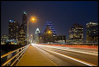 Skyline from Congress Avenue Bridge. Austin, Texas, USA ( color)