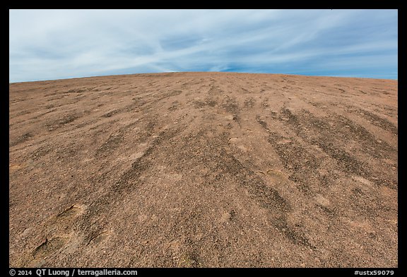 Gently rounded granite dome, Enchanted Rock. Texas, USA (color)