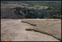 Granite slabs from top of Enchanted Rock. Texas, USA ( color)