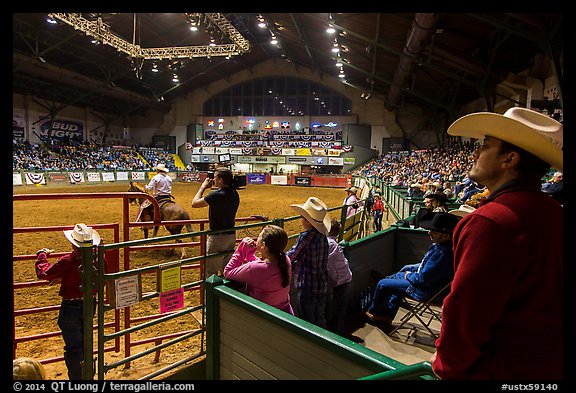 Cowtown coliseum Stokyards Rodeo. Fort Worth, Texas, USA (color)