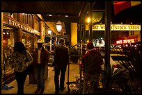 In front of Stockyards Hotel at night. Fort Worth, Texas, USA ( color)