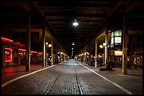 Station at night, Stockyards. Fort Worth, Texas, USA ( color)