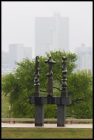 Sculpture garden of Ammon Carter Museum. Fort Worth, Texas, USA ( color)