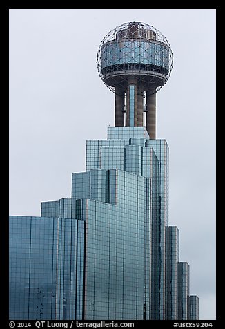 Reunion Tower. Dallas, Texas, USA (color)