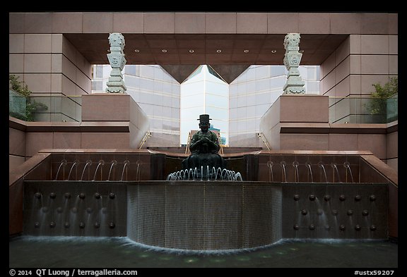 Entrance of Crow Collection of Asian Art. Dallas, Texas, USA (color)