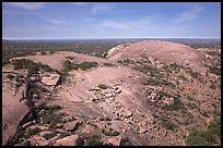 Aerial view of Enchanted Rock granite domes. Texas, USA ( color)