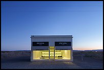 Prada Marfa at dusk, Valentine. Texas, USA ( color)