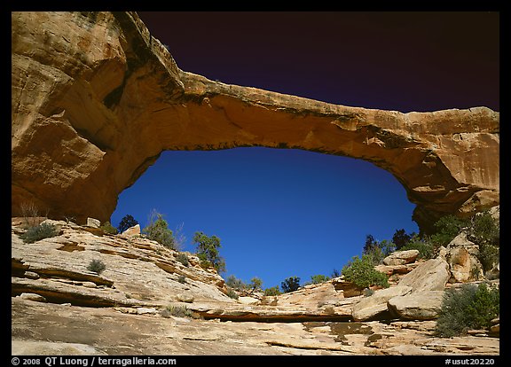 Owachomo Bridge, Natural Bridges National Monument. Utah, USA (color)