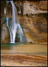 Lower Calf Creek Falls and pool. Grand Staircase Escalante National Monument, Utah, USA ( color)