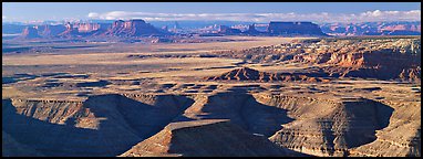 Canyon country scenery. Bears Ears National Monument, Utah, USA (Panoramic color)