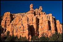 Pink sandstone cliffs, Red Canyon. Utah, USA ( color)