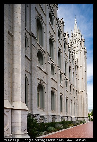 Salt Lake Mormon Temple. Utah, USA (color)
