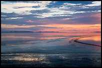 Sunset over Great Salt Lake. Utah, USA ( color)