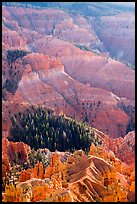 Chessmen Ridge and Canyon. Cedar Breaks National Monument, Utah, USA ( color)
