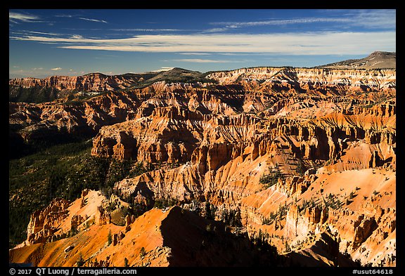 Point Supreme, afternoon. Cedar Breaks National Monument, Utah, USA (color)