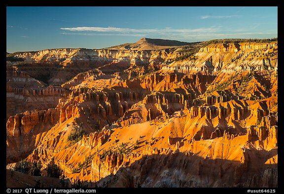 Cedar Breaks Amphitheater from Point Supreme. Cedar Breaks National Monument, Utah, USA (color)