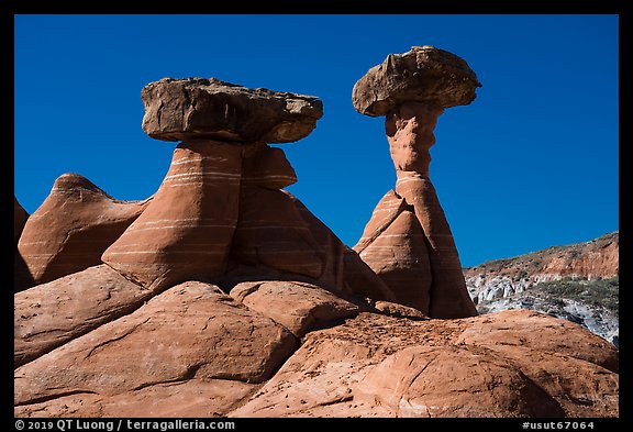 Rimrock Hoodoos. Grand Staircase Escalante National Monument, Utah, USA (color)