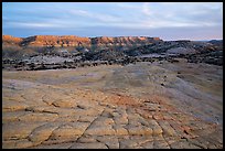 Looking down cross-bedded sandstone from Yellow Rock. Grand Staircase Escalante National Monument, Utah, USA ( color)