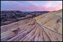 Yellow Rock slickrock and valley. Grand Staircase Escalante National Monument, Utah, USA ( color)