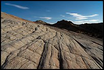 Yellow Rock cross-bedding by moonlight. Grand Staircase Escalante National Monument, Utah, USA ( color)