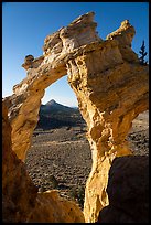 Grosvenor Arch and valley. Grand Staircase Escalante National Monument, Utah, USA ( color)