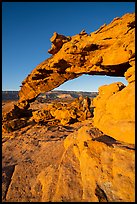 Graceful span of Sunset Arch, early morning. Grand Staircase Escalante National Monument, Utah, USA ( color)