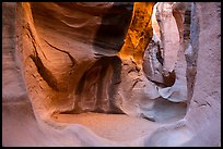 Chamber, Peek-a-Boo slot canyon, Dry Fork Coyote Gulch. Grand Staircase Escalante National Monument, Utah, USA ( color)