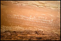 Hundred Handprints petroglyphs panel. Grand Staircase Escalante National Monument, Utah, USA ( color)