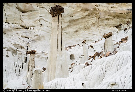 Wahweap Hoodoos called Towers of Silence. Grand Staircase Escalante National Monument, Utah, USA (color)