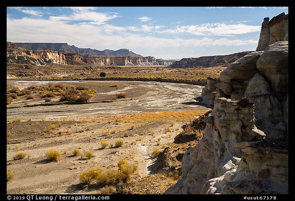 Wahweap Wash. Grand Staircase Escalante National Monument, Utah, USA (color)